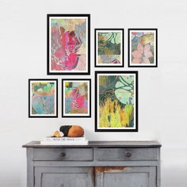Wallity Cuadro Decorativo Enmarcado Multicolor (6 Piezas)